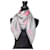 Leonard vintage gray and pink floral scarf Grey Silk  ref.1382223