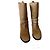 Botas de motorista Yves Saint Laurent de potro beige