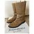 Botas de motorista Yves Saint Laurent de potro beige - vista 3