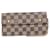 Louis Vuitton Accordeon Brieftasche Braun Leinwand  ref.1382566