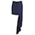 Minifalda asimétrica a cuadros Balenciaga en lana virgen azul marino  ref.1382875