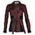 Victoria Beckham Belted Jacket in Burgundy Leather Red Dark red  ref.1382893