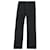 Nili Lotan „Quentin“ Jeans mit weitem Bein aus schwarzer Baumwolle  ref.1382912