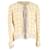 Timeless Chaqueta de tweed a cuadros con flecos Chanel en lana amarilla Amarillo  ref.1382922