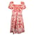 Dolce & Gabbana Robe midi plissée imprimée Majolica en coton rouge Bordeaux  ref.1382932