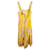 Dolce & Gabbana Vestido veraniego Almond Blossom en algodón amarillo  ref.1382937