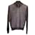 Chaqueta con cremallera Tom Ford en panel de ante gris y algodón Castaño Suecia  ref.1382951