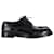 Dolce & Gabbana Chaussures Oxford Chunky Perforées en Cuir Noir  ref.1382952