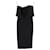 Robe midi sans bretelles Victoria Beckham en polyester noir  ref.1382958
