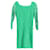 Diane Von Furstenberg Vestido de encaje de manga larga Zarita en rayón verde Rayo Fibra de celulosa  ref.1382968