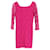 Diane Von Furstenberg – Langärmliges Spitzenkleid „Zarita“ aus rosa Viskose Pink Strahl Zellulosefaser  ref.1382969