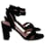 Gianvito Rossi Frida Ankle Strap Sandals in Black Suede  ref.1382980