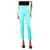 Autre Marque Turquoise tailored trousers - size UK 2 Green Cotton  ref.1383009