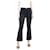 Frame Denim Calça jeans flare preta lavada de cintura alta - tamanho UK 12 Preto Algodão  ref.1383066