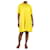 Autre Marque Knielanges Hemdblusenkleid aus gelber Baumwolle – Größe UK 12  ref.1383072