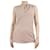 Brunello Cucinelli Top de seda rosa sin mangas con cuello alto - Talla S  ref.1383078