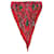 Hermès Rosafarbener, plissierter Seidenschal mit Blumenmuster Pink  ref.1383080