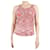 Maje Pink patterned top - size UK 8 Viscose  ref.1383098