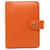 Chanel Coco-Knopf Orange Leder  ref.1383320