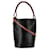 LOEWE Black Leather Anagram Gate Bucket Bag Pony-style calfskin  ref.1383602
