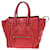 Luggage Céline Celine Micro-Gepäck Rot Leder  ref.1383610