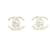 1997 Chanel Pendientes Maxi CC Turnlock con clip. Plata Metal  ref.1383701