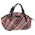 BURBERRY Nova Check Blue Label Hand Bag Canvas Pink Auth bs14318 Cloth  ref.1383807