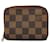 Louis Vuitton Porte monnaie Zippy Brown Cloth  ref.1385334