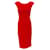 Autre Marque Akris Punto Red Cap Sleeve Dress with Stitching Viscose  ref.1385689