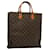 LOUIS VUITTON Monogram Sac Plat Hand Bag M51140 LV Auth 74164 Cloth  ref.1386387