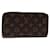 Louis Vuitton Portefeuille zippy Brown Cloth  ref.1387046