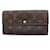 Louis Vuitton Porte Monnaie Credit Brown Cloth  ref.1387177