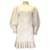 Autre Marque Ulla Johnson Robe pull en laine mérinos Joni Zebra beige / blanc  ref.1387362