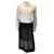 Autre Marque Sara Roka Vestido camisero asimétrico de manga larga con botones en blanco, gris carbón y negro Multicolor Algodón  ref.1387363