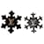 Broche de copo de nieve plateado de Louis Vuitton Plata Metal  ref.1387383