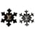 Broche de floco de neve Louis Vuitton prateado Prata Metal  ref.1387383