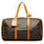 Marrom Louis Vuitton Monogram Sac Souple 45 Bolsa de viagem Lona  ref.1387418