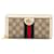 Brown Gucci GG Supreme Ophidia Zip Around Wallet Leather  ref.1387463