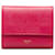 Céline Rosa dreifach faltbare Celine-Geldbörse aus Leder Pink  ref.1387488
