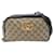 Brown Gucci Small GG Canvas Marmont Matelasse Camera Bag Leather  ref.1387497