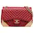 Red Chanel Mini Calfskin Chevron Rock The Corner Flap Shoulder Bag Leather  ref.1387507