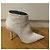 Stivaletti Topshop in pelle bianca a punta Bianco - vista 5