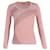 Burberry Knitted Long Sleeve Sweater in Pink Wool  ref.1387544