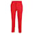 Pantalon droit Prada en laine rouge  ref.1387546