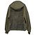 Alexander McQueen Blake Illustration Kapuzenjacke aus olivgrünem Polyester - Ansicht 3