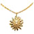 Collana con ciondolo medaglione Chanel Lion Burst Collana in metallo in buone condizioni  ref.1387616