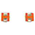 Hermès Brincos Hermes Cage D'H Brincos de metal em bom estado  ref.1387625