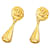 Boucles d'oreilles à clip Chanel CC Dangle Boucles d'oreilles en métal en excellent état  ref.1387628