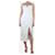 Reformation Abito midi in cotone bianco con spacco - taglia UK 12  ref.1387636