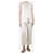 Autre Marque Neutral linen top and trouser set - size UK 6  ref.1387649